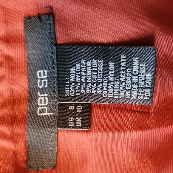 Per Se rust/brown tweed skirt-8 - Picture 4 of 6